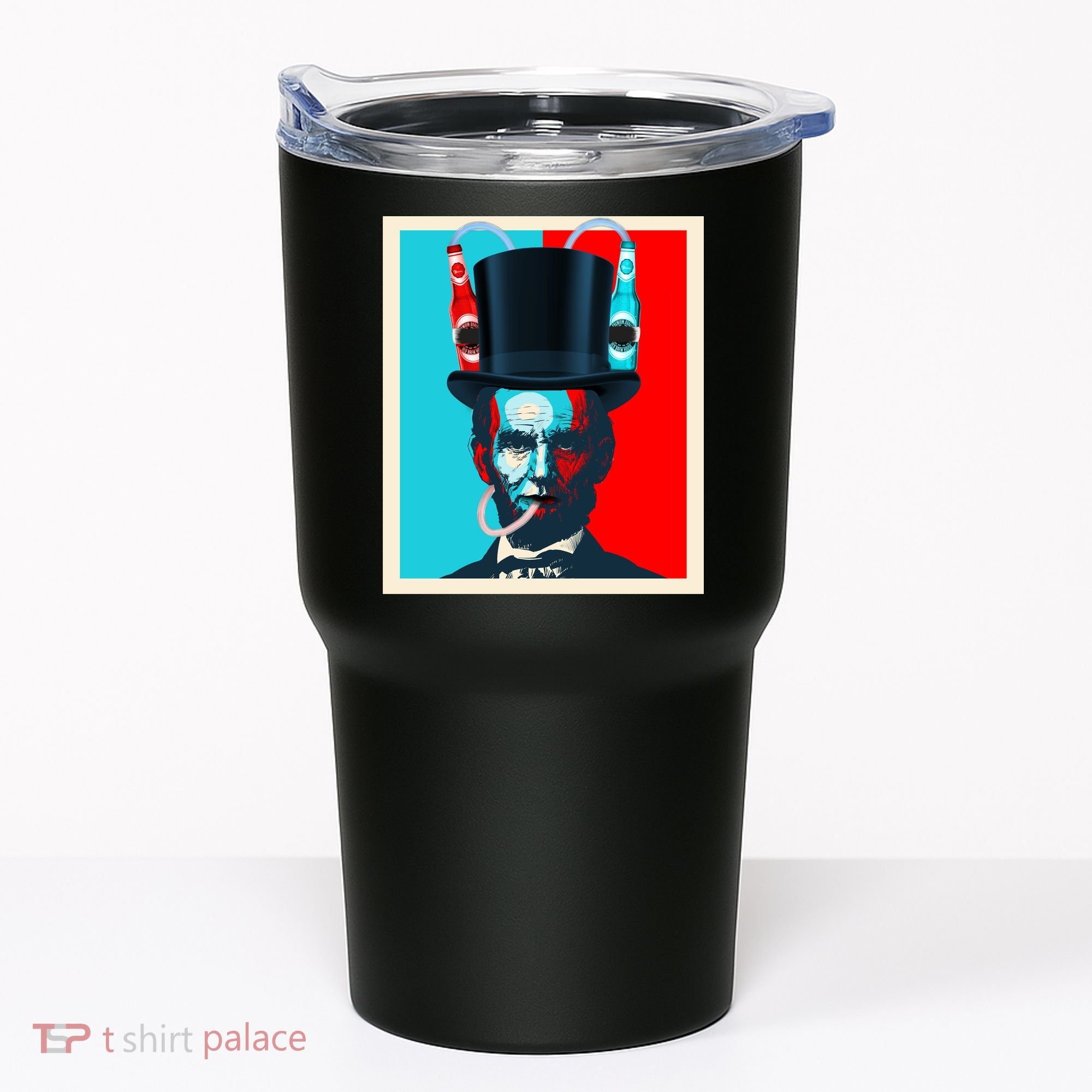 Party With Abe - Abraham Lincoln Drinking Beer Tumbler