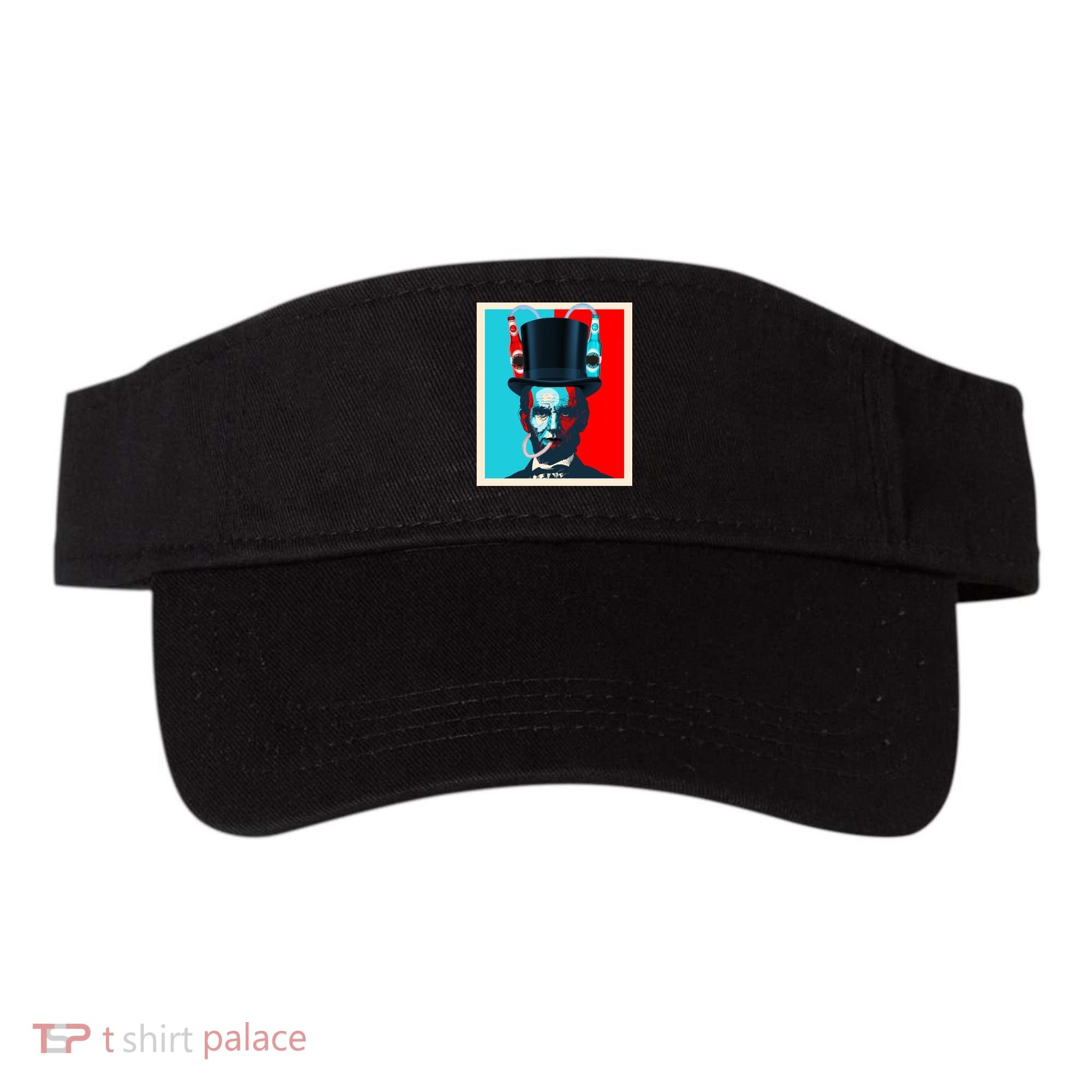 Party With Abe - Abraham Lincoln Drinking Beer Visor