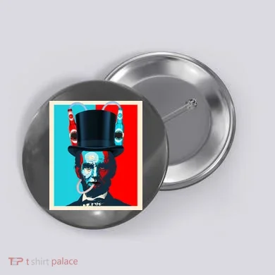 Party With Abe - Abraham Lincoln Drinking Beer Button