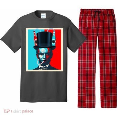 Party With Abe - Abraham Lincoln Drinking Beer Pajama Set