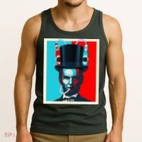 Party With Abe - Abraham Lincoln Drinking Beer Tank Top thumb 3