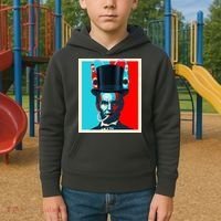 Party With Abe - Abraham Lincoln Drinking Beer Kids Hoodie thumb 2