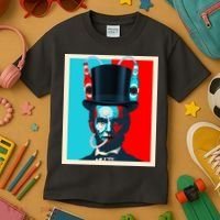 Party With Abe - Abraham Lincoln Drinking Beer Kids T-Shirt thumb 3