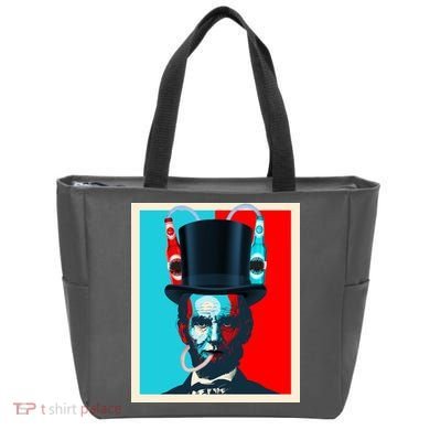 Party With Abe - Abraham Lincoln Drinking Beer Tote Bag