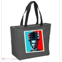 Party With Abe - Abraham Lincoln Drinking Beer Tote Bag thumb 2