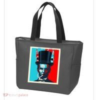 Party With Abe - Abraham Lincoln Drinking Beer Tote Bag thumb 3