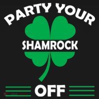 Party Your Shamrock Off Funny Irish USA-Made Doggie Bandana thumb 2