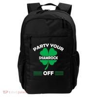 Party Your Shamrock Off Funny Irish Backpack thumb 0