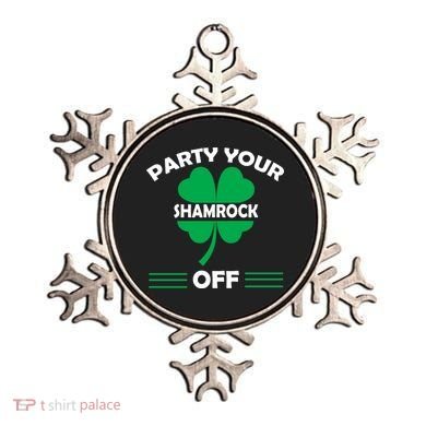 Party Your Shamrock Off Funny Irish Ornament