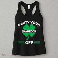 Party Your Shamrock Off Funny Irish Women's Tank Top thumb 3