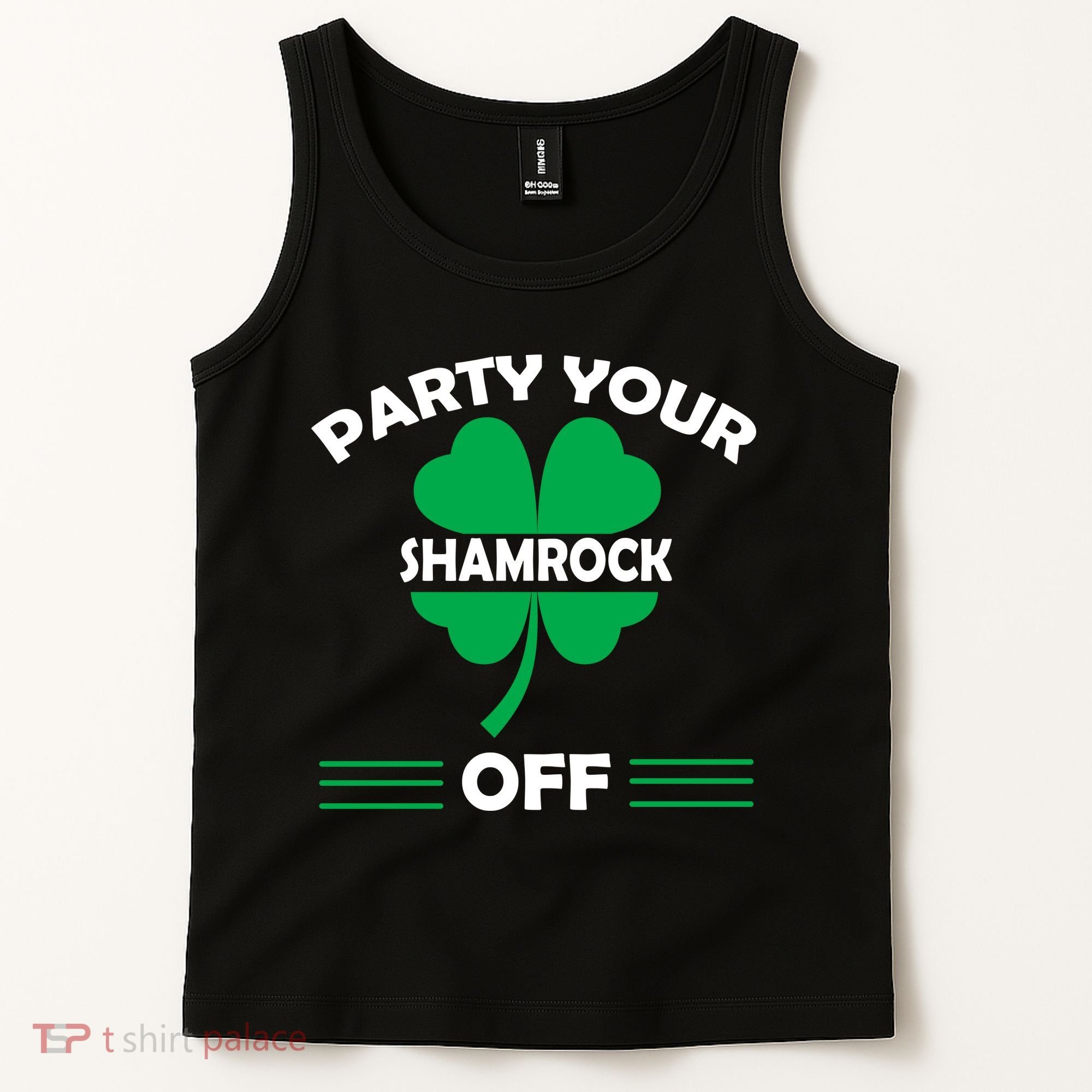 Party Your Shamrock Off Funny Irish Tank Top