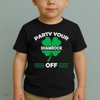 Party Your Shamrock Off Funny Irish Toddler T-Shirt thumb 2