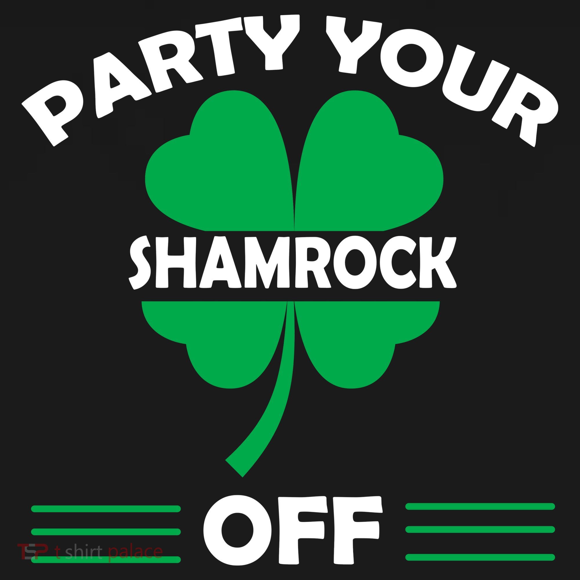Party Your Shamrock Off Funny Irish Kids Long Sleeve Shirt