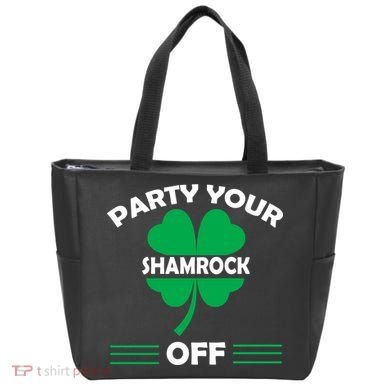 Party Your Shamrock Off Funny Irish Tote Bag