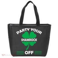 Party Your Shamrock Off Funny Irish Tote Bag thumb 0