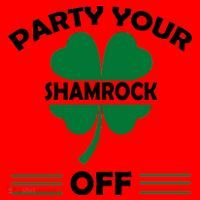 Party Your Shamrock Off Funny Irish Santa Hat thumb 1