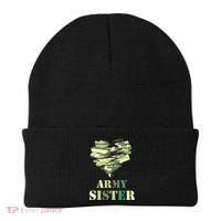 Proud Army Sister Funny Giftgreat Gift Camouflage Funny Gift Army Sister Tee Gif Beanie thumb 0