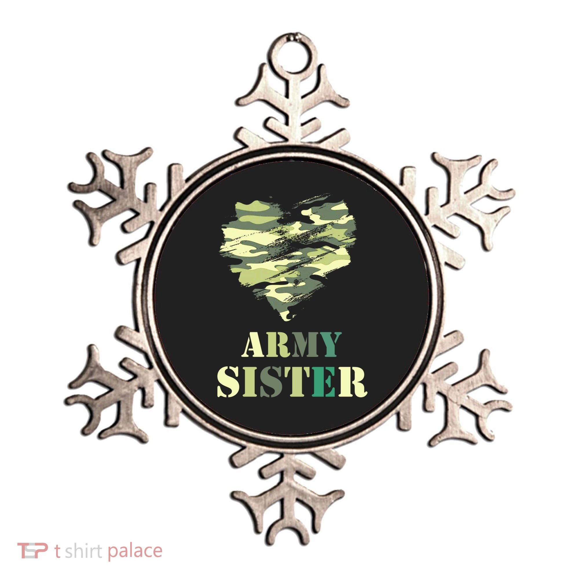 Proud Army Sister Funny Giftgreat Gift Camouflage Funny Gift Army Sister Tee Gif Ornament