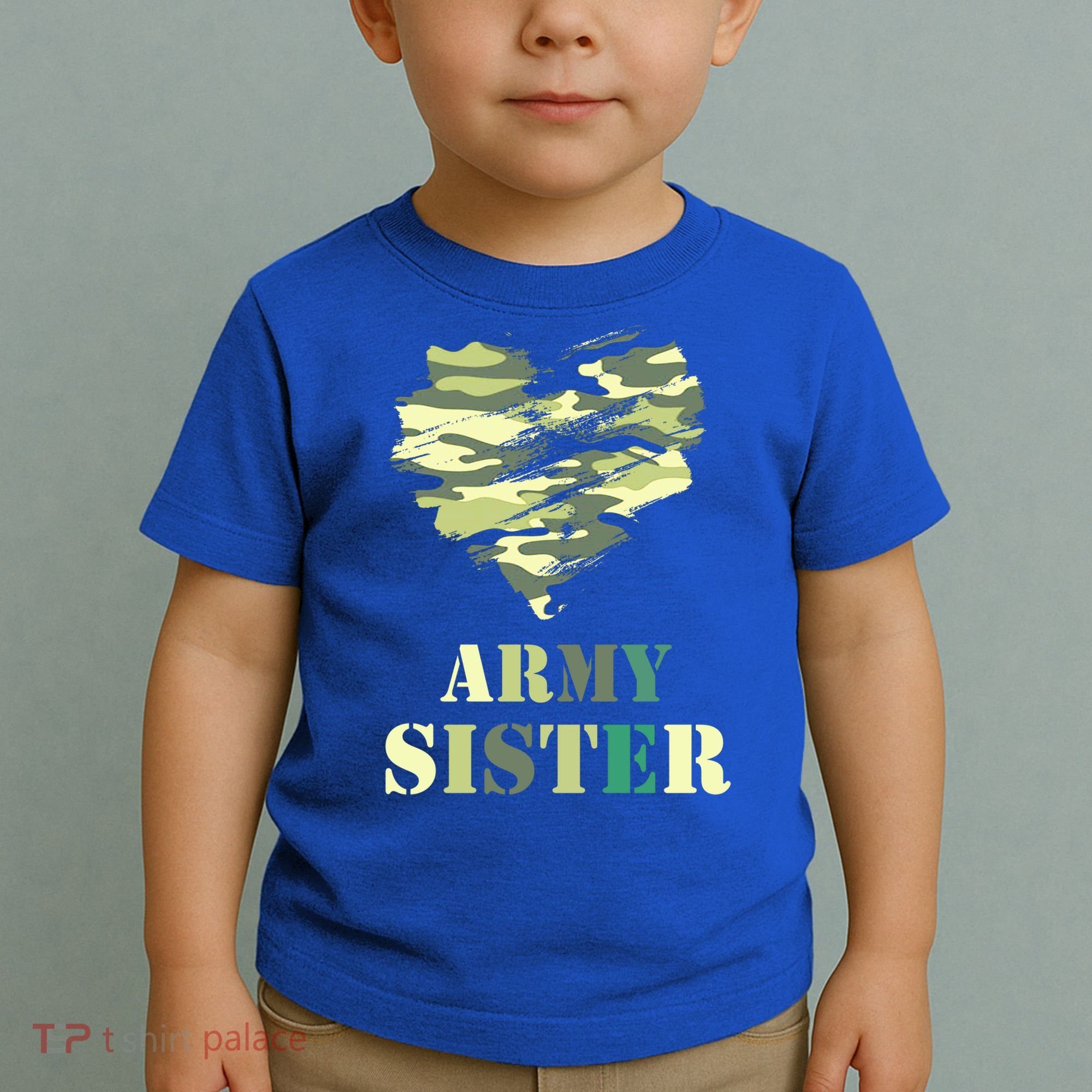 Proud Army Sister Funny Giftgreat Gift Camouflage Funny Gift Army Sister Tee Gif Toddler T-Shirt