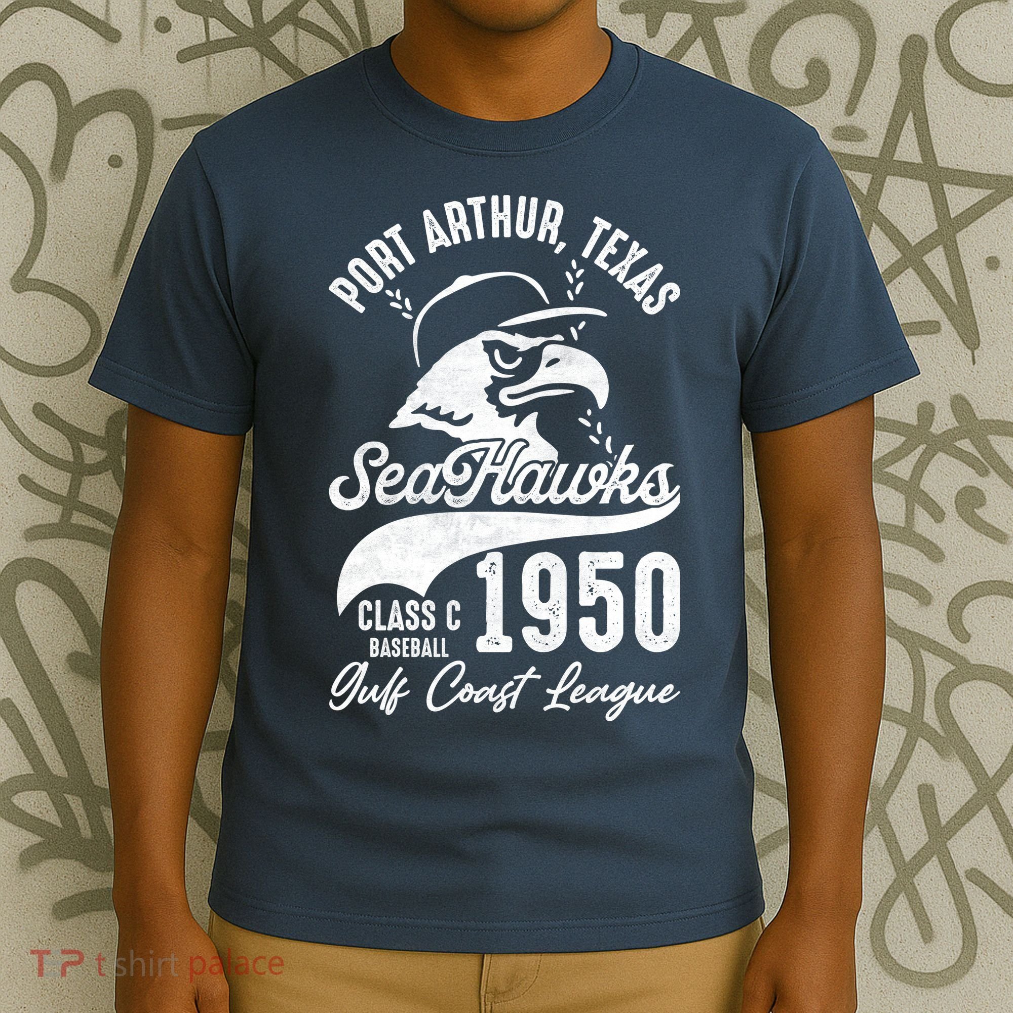 Port Arthur Sea Hawks Texas Vintage Baseball Team T-Shirt