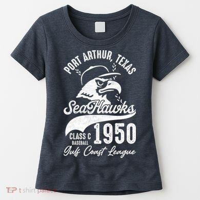 Port Arthur Sea Hawks Texas Vintage Baseball Team Women's T-Shirt