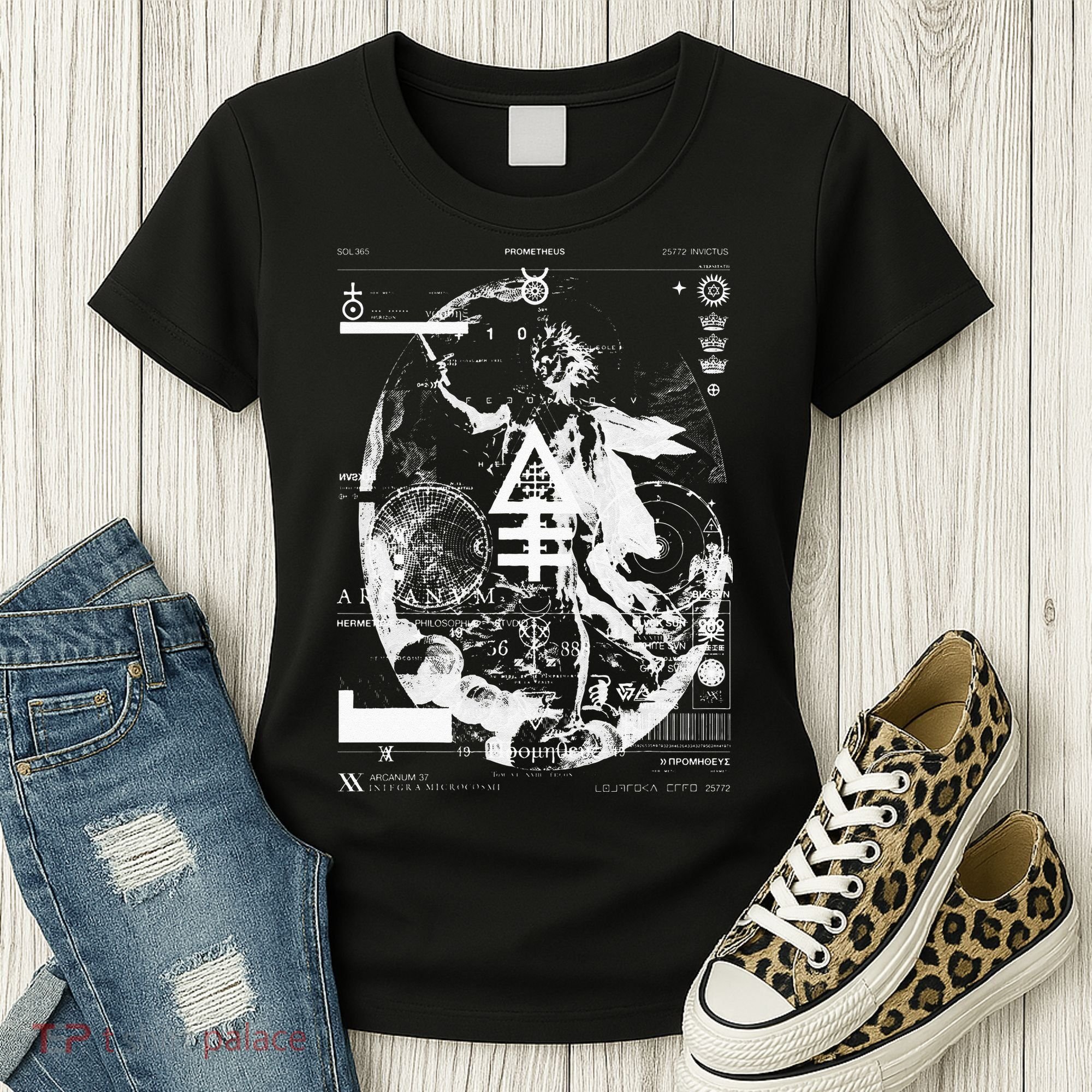 PROMETHEUS Apollo Sun God Sol Invictus Alchemy Occult Women's T-Shirt