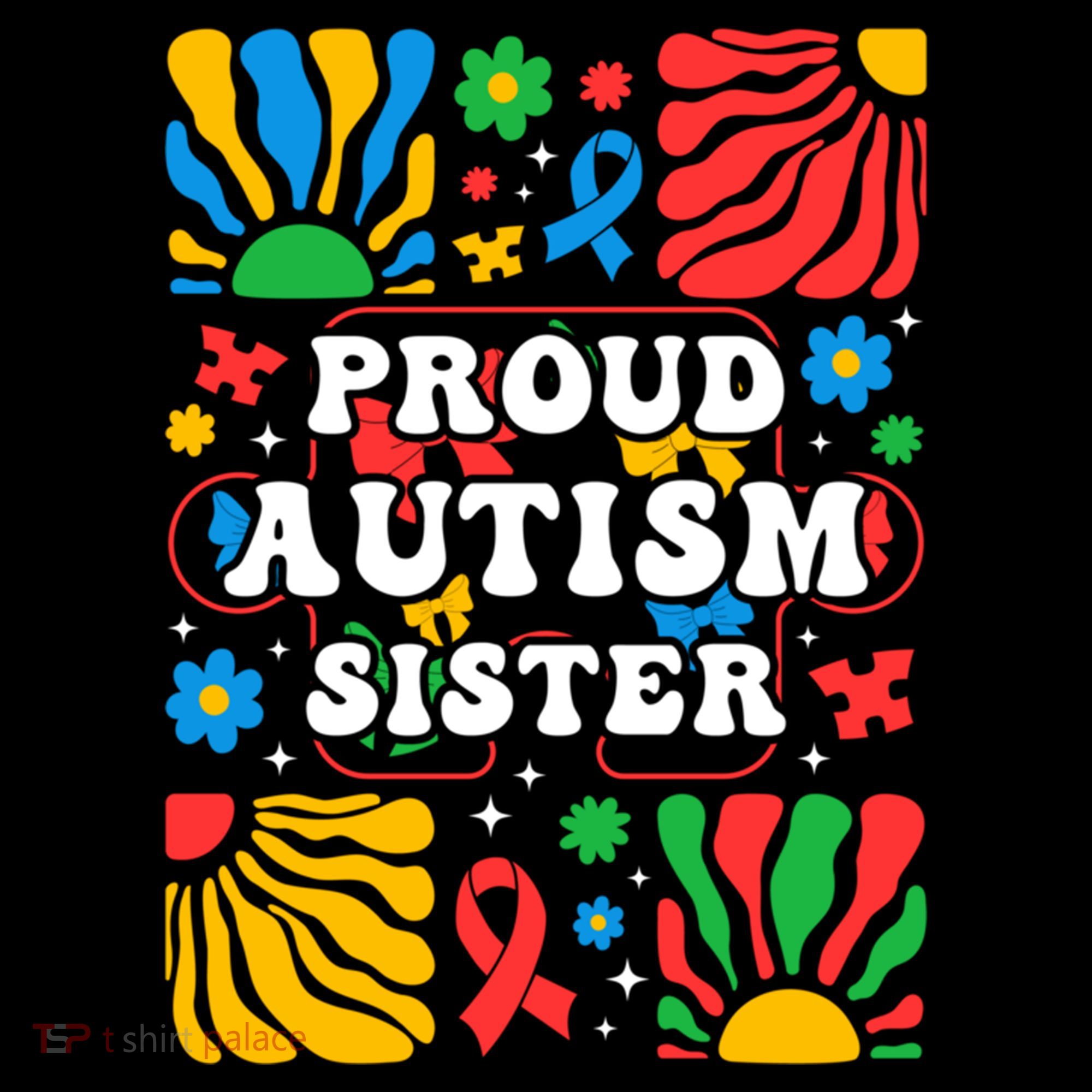 proud autism sister groovy autism warrior sister meaningful gift Stripe Pom Pom Beanie