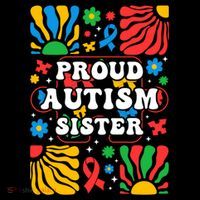 proud autism sister groovy autism warrior sister meaningful gift Coffee Mug thumb 5