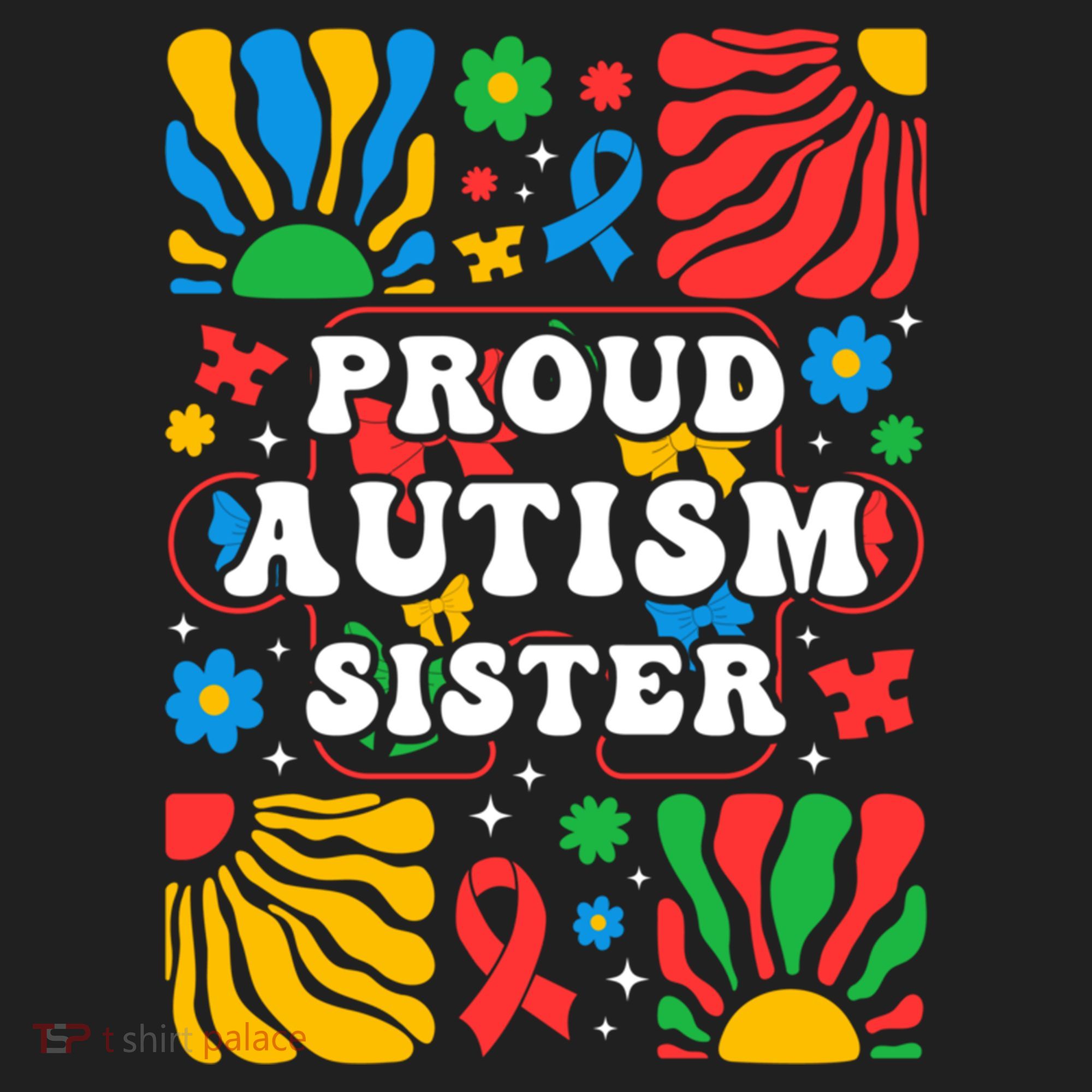 proud autism sister groovy autism warrior sister meaningful gift Beanie