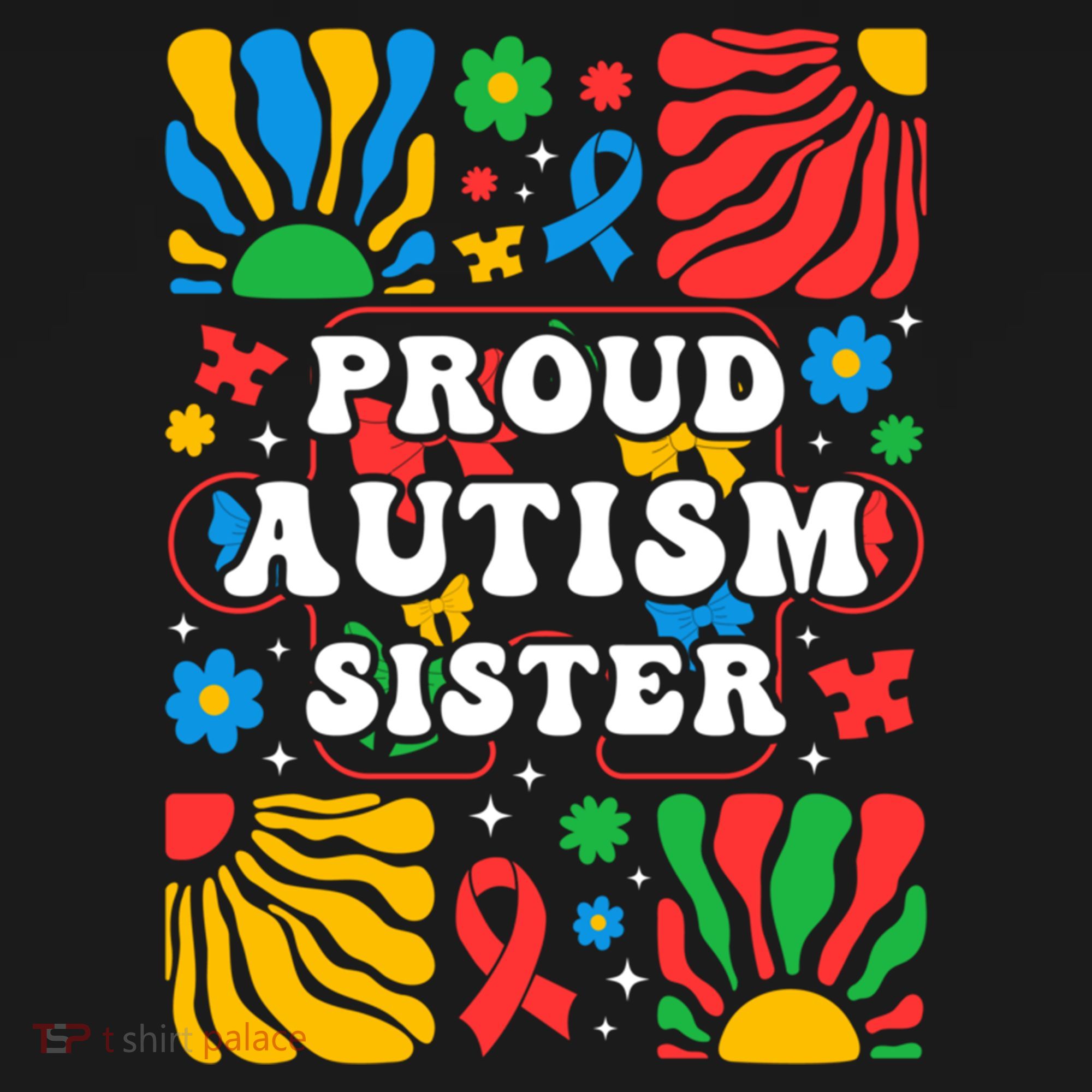 proud autism sister groovy autism warrior sister meaningful gift Women's Hoodie