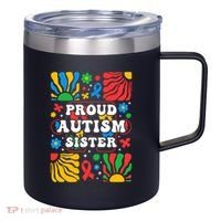 proud autism sister groovy autism warrior sister meaningful gift 12oz Stainless Steel Coffee Mug thumb 0