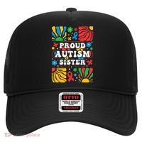 proud autism sister groovy autism warrior sister meaningful gift Hat thumb 0