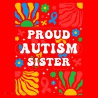 proud autism sister groovy autism warrior sister meaningful gift Santa Hat thumb 1