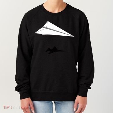 Paper Airplane Shadow Fgift16 Fighting Falcon Gift Women's Sweatshirt
