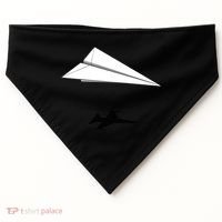 Paper Airplane Shadow Fgift16 Fighting Falcon Gift USA-Made Doggie Bandana thumb 0