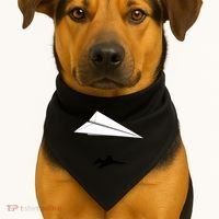 Paper Airplane Shadow Fgift16 Fighting Falcon Gift USA-Made Doggie Bandana thumb 1