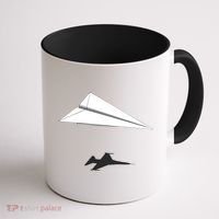 Paper Airplane Shadow Fgift16 Fighting Falcon Gift Coffee Mug thumb 1