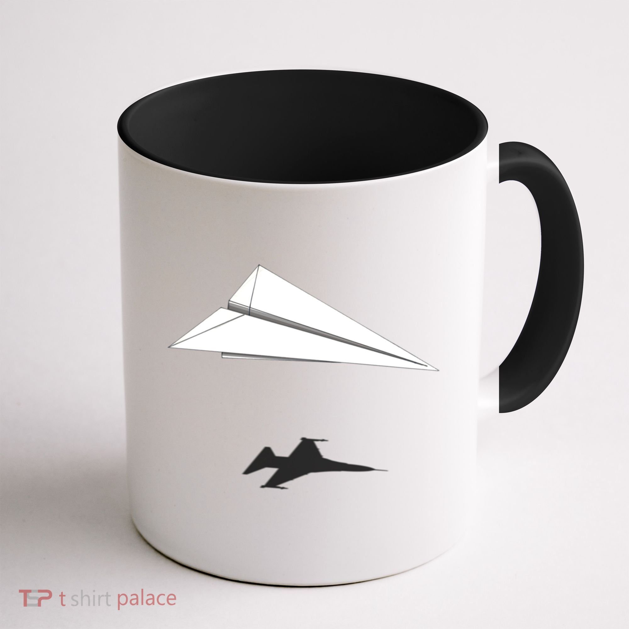 Paper Airplane Shadow Fgift16 Fighting Falcon Gift Coffee Mug