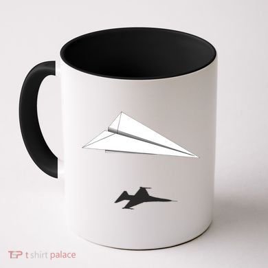 Paper Airplane Shadow Fgift16 Fighting Falcon Gift Coffee Mug