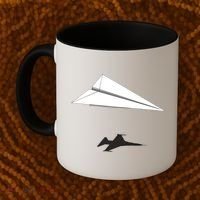Paper Airplane Shadow Fgift16 Fighting Falcon Gift Coffee Mug thumb 2