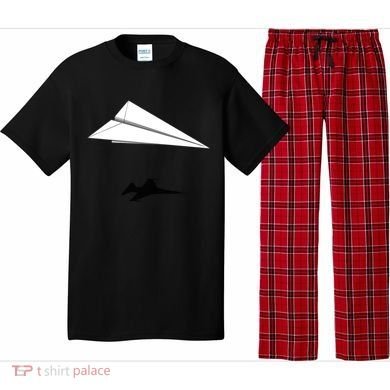 Paper Airplane Shadow Fgift16 Fighting Falcon Gift Pajama Set