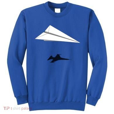 Paper Airplane Shadow Fgift16 Fighting Falcon Gift Sweatshirt