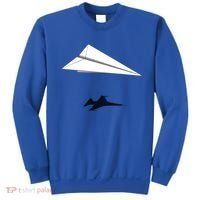 Paper Airplane Shadow Fgift16 Fighting Falcon Gift Sweatshirt thumb 0