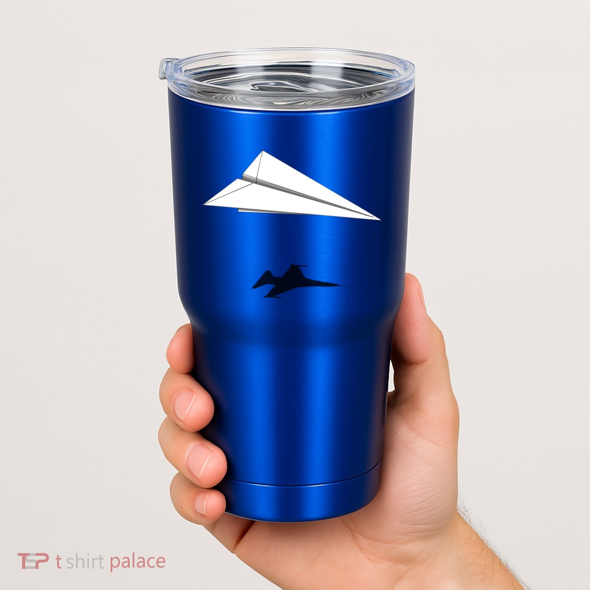 Paper Airplane Shadow Fgift16 Fighting Falcon Gift Tumbler