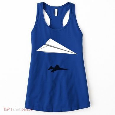 Paper Airplane Shadow Fgift16 Fighting Falcon Gift Women's Tank Top