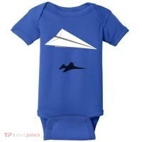 Paper Airplane Shadow Fgift16 Fighting Falcon Gift Baby Bodysuit thumb 0
