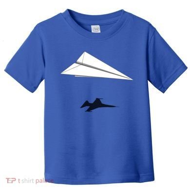 Paper Airplane Shadow Fgift16 Fighting Falcon Gift Toddler T-Shirt