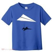 Paper Airplane Shadow Fgift16 Fighting Falcon Gift Toddler T-Shirt thumb 0