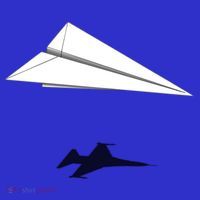 Paper Airplane Shadow Fgift16 Fighting Falcon Gift Women's Long Sleeve Shirt thumb 2