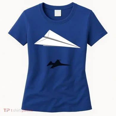 Paper Airplane Shadow Fgift16 Fighting Falcon Gift Women's T-Shirt